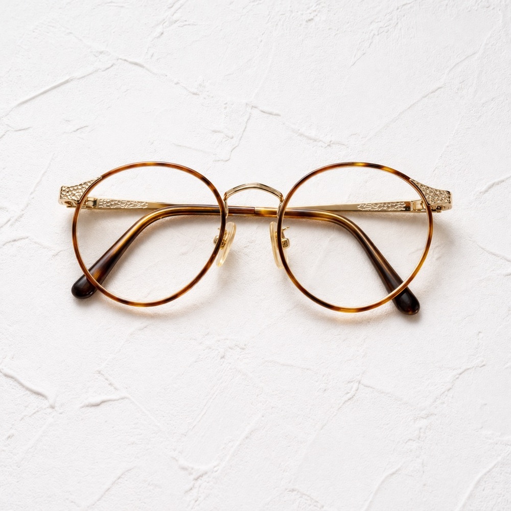 Tura Vintage Round Frames MOD 247 Gold Tortoise - Picture 4 of 11